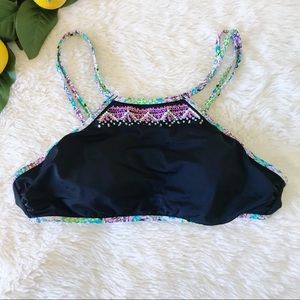 Victoria’s Secret Strappy High Neck Bikini Top M